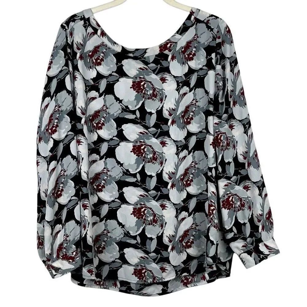 Loft Outlet Floral Petite Blouse LP